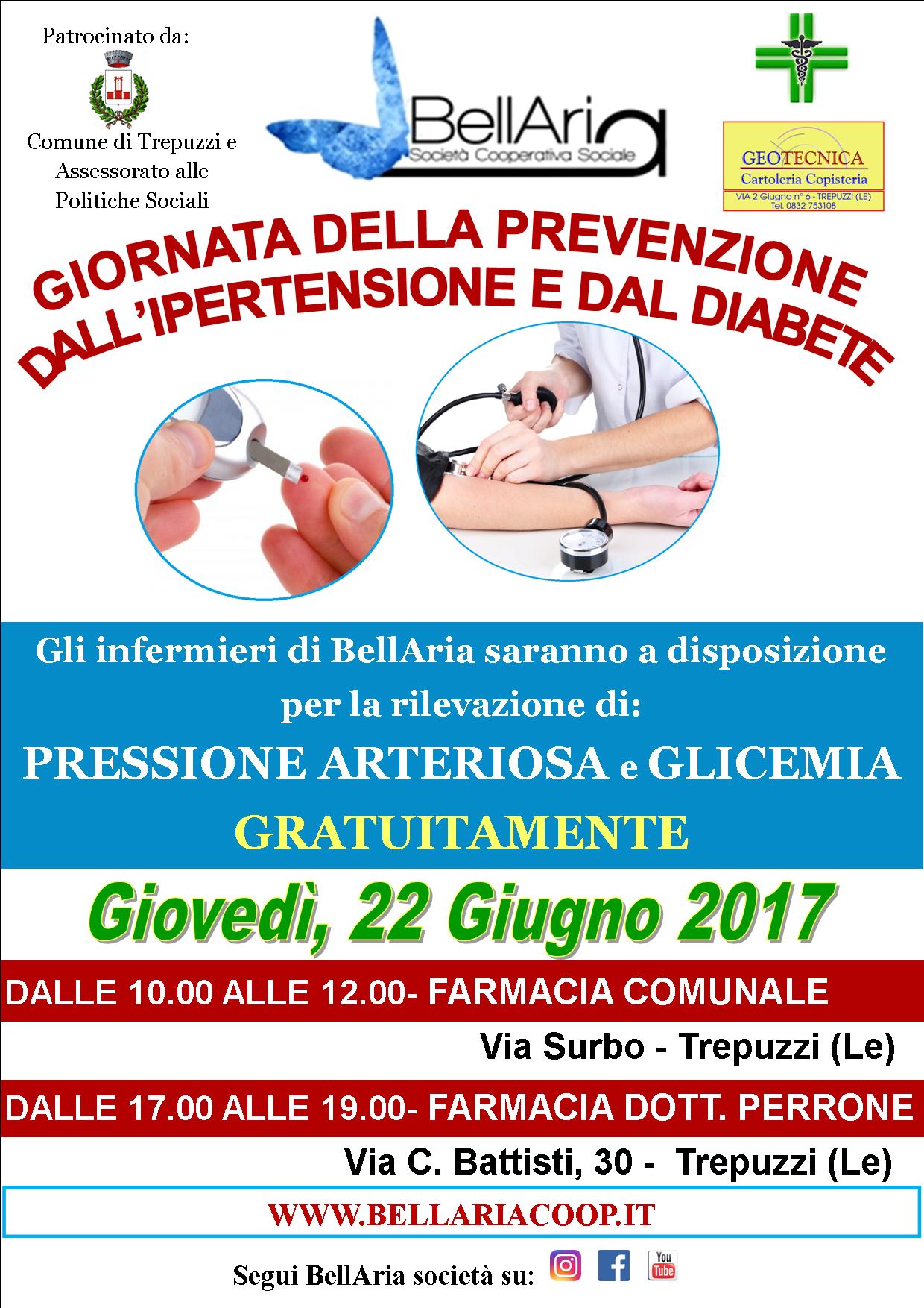 Trepuzzi, BellAria, Sanità, Diabete, Ipertensione, Prevenzione